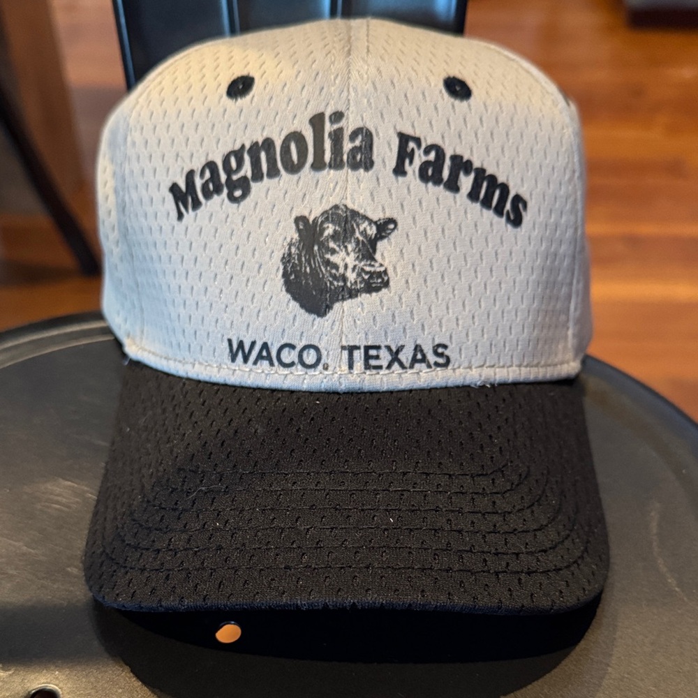 Magnolia Farms Black and Creme Cap